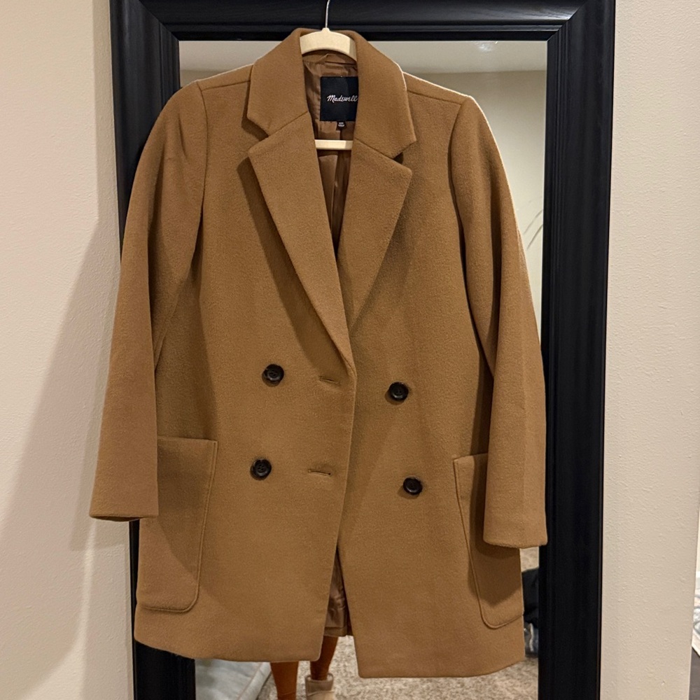 Madewell Camel Wool Blend Coat